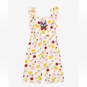 Studio Ghibli Kiki’s Delivery Service Jiji Floral Toddler Ruffle Romper Boxlunch